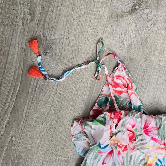 Lucky Brand Women's V-Neck Ruffle Swing Dress - Picture 5 of 6